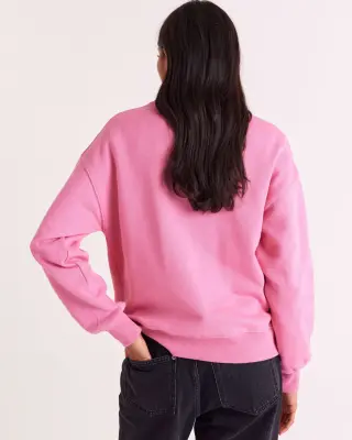 Sweat-shirt Virgile rose vif — photo 5