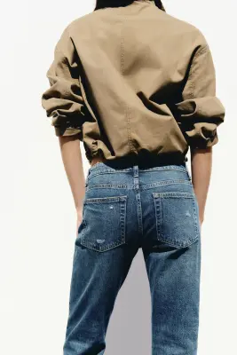 Straight Regular Waist Jeans - Bleu denim — photo 2