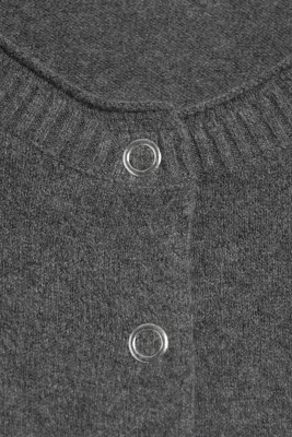 Cardigan ajusté - Gris foncé chiné — photo 4