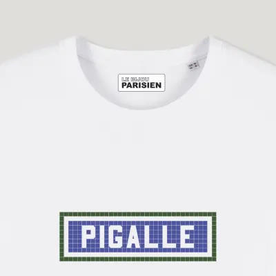 TEE SHIRT COTON BIO IMPRIMÉ - PIGALLE - BLANC — photo 2