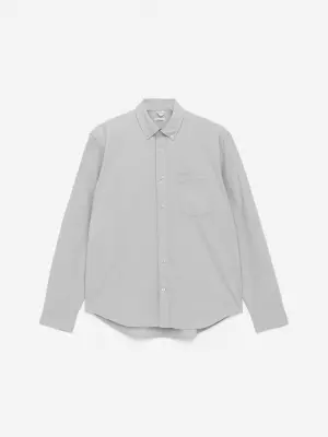 Chemise Oxford classique - Gris clair — photo 1