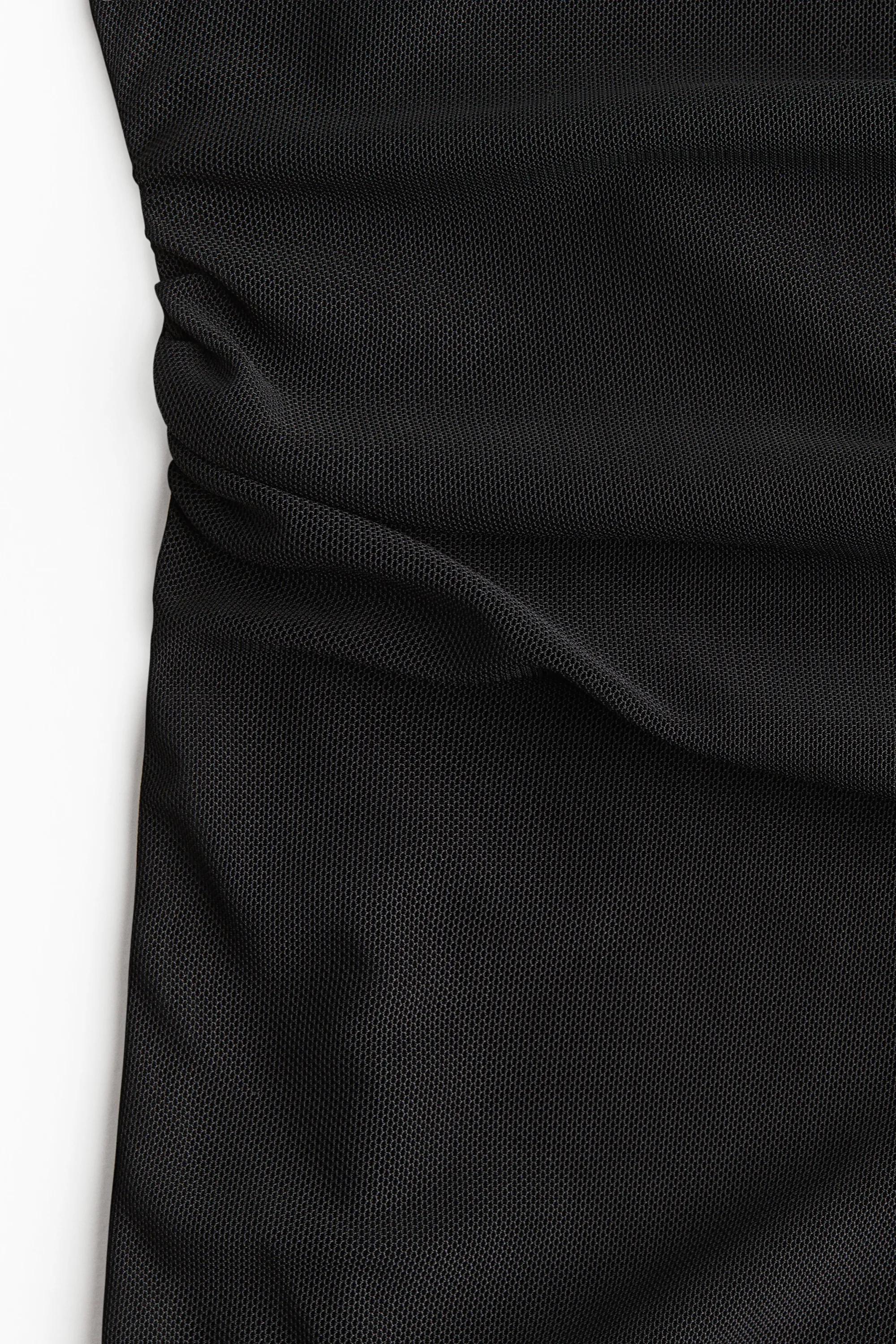 Robe en mesh à effet drapé - Noir