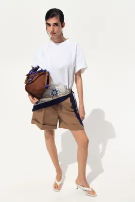 Short avec foulard - Beige — photo 1