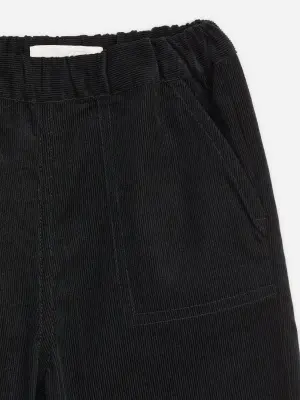 Pantalon en velours côtelé - Noir — photo 2