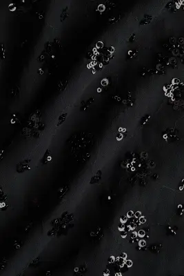 Jupe en mousseline à sequins - Noir — photo 4