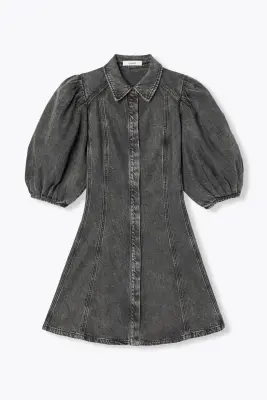 Robe courte en lyocell Femme