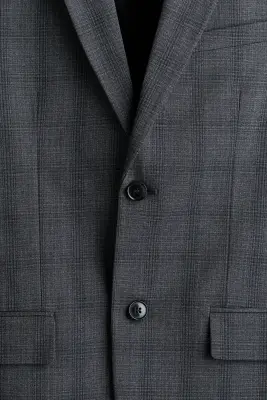 Veste de costume Regular Fit - Bleu marine/carreaux — photo 5