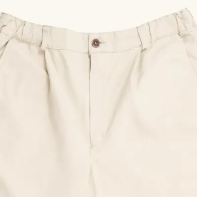 Pornichet, Le vrai pantalon du marin breton en coton bio - Toile Beige — photo 2