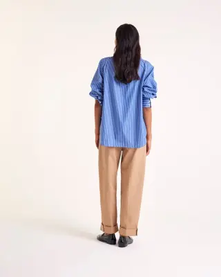 Chemise Léonor rayures bleu — photo 5