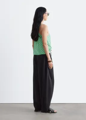Pantalon large - Noir — photo 3