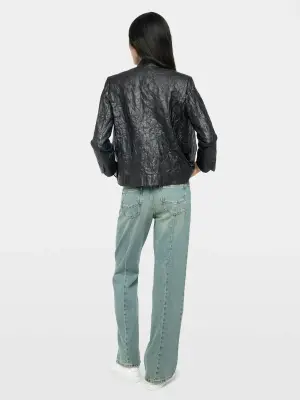 Blazer Veryn Cuir Froissé — photo 2