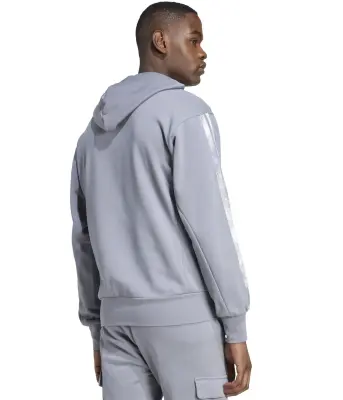 ADIDAS SWEAT CAPUCHE GRANDE LONGUEUR Gris — photo 5