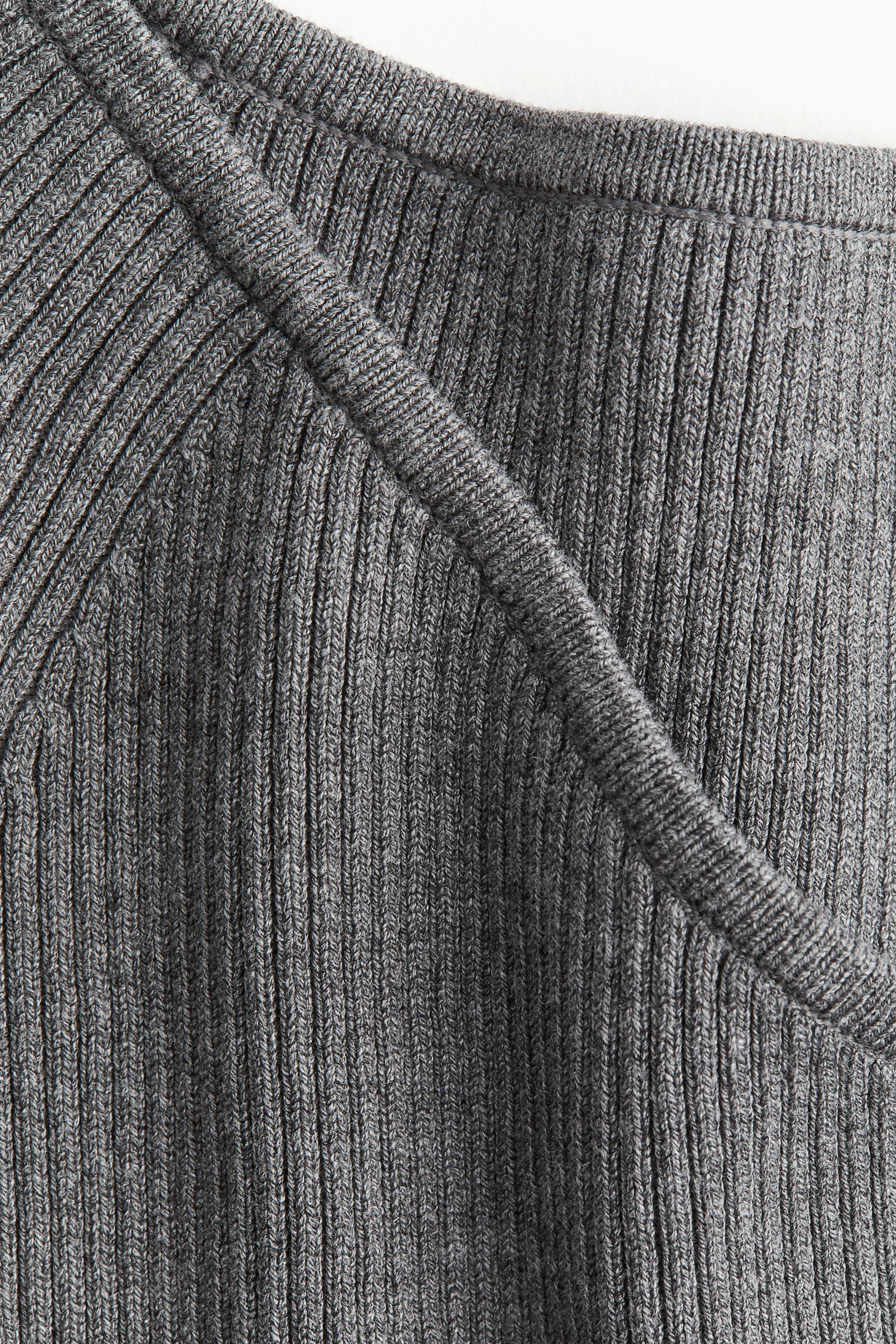 Top épaules nues - Gris foncé