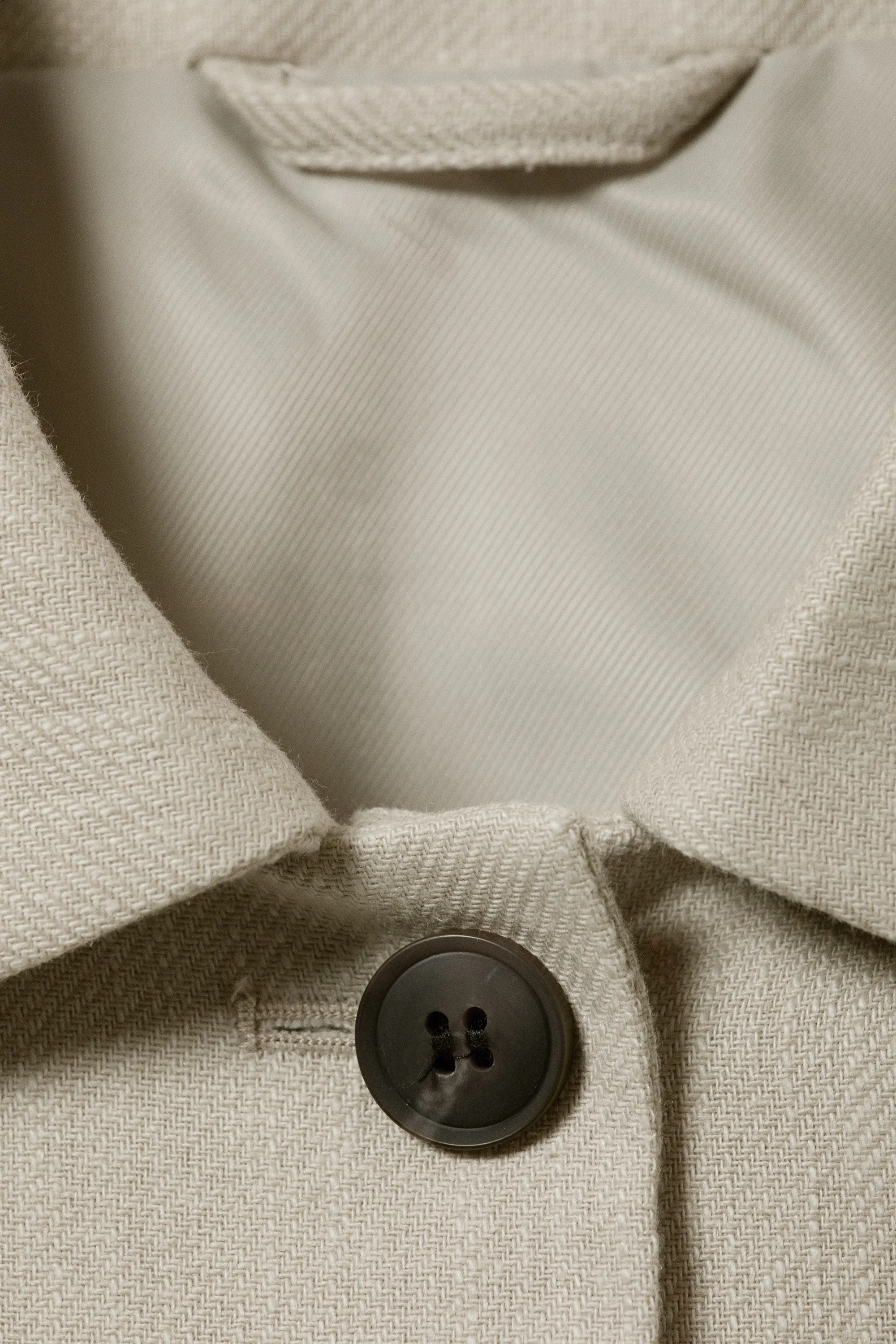 Veste boutonnée ajustée - Taupe cendré