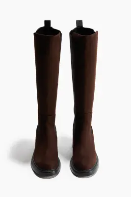 Bottes de hauteur genou - Marron foncé — photo 1