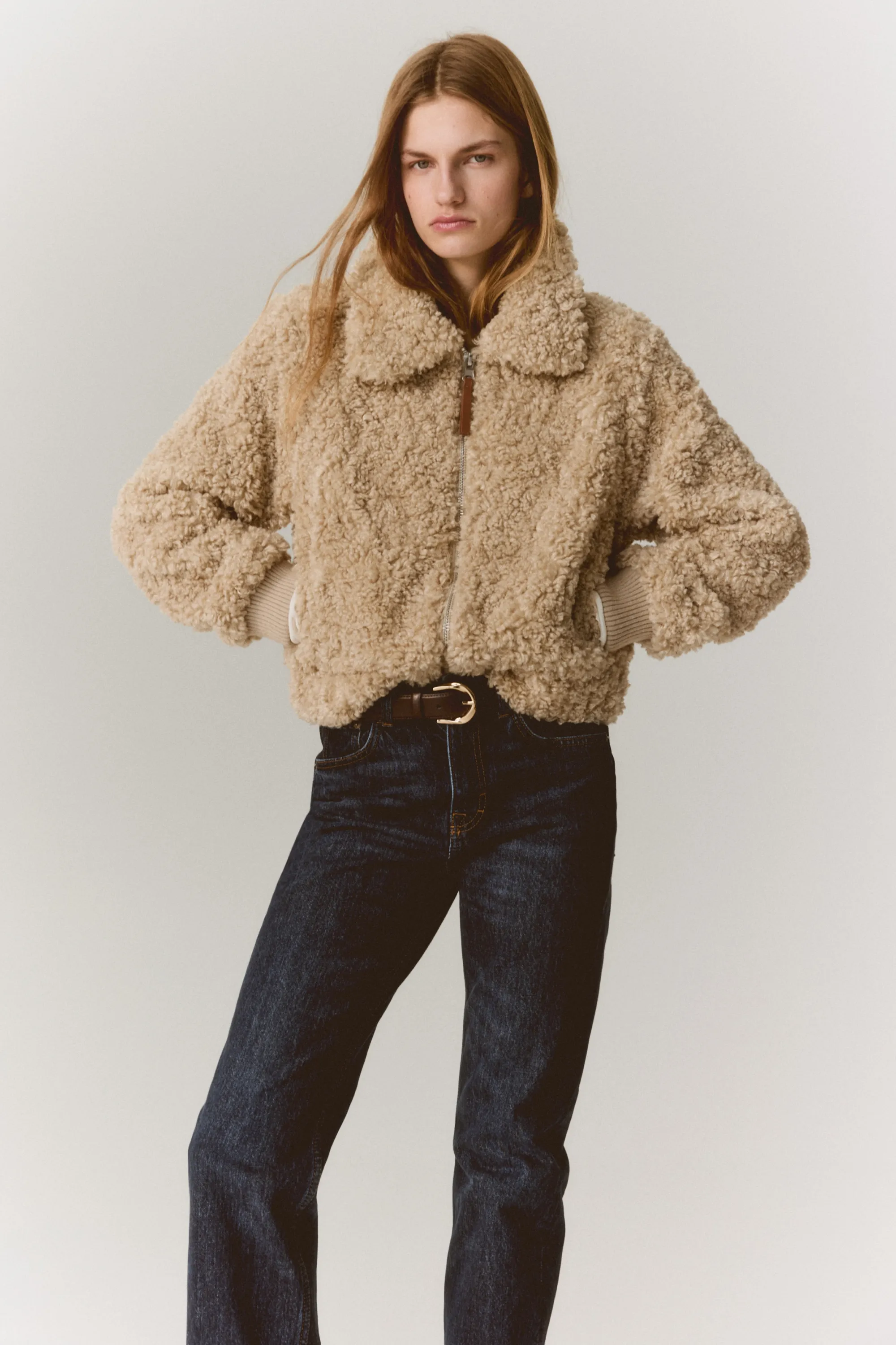 Veste en tissu Teddy bear - Beige