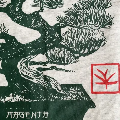 T-shirt Magenta Bonsai tee – Ash — photo 4