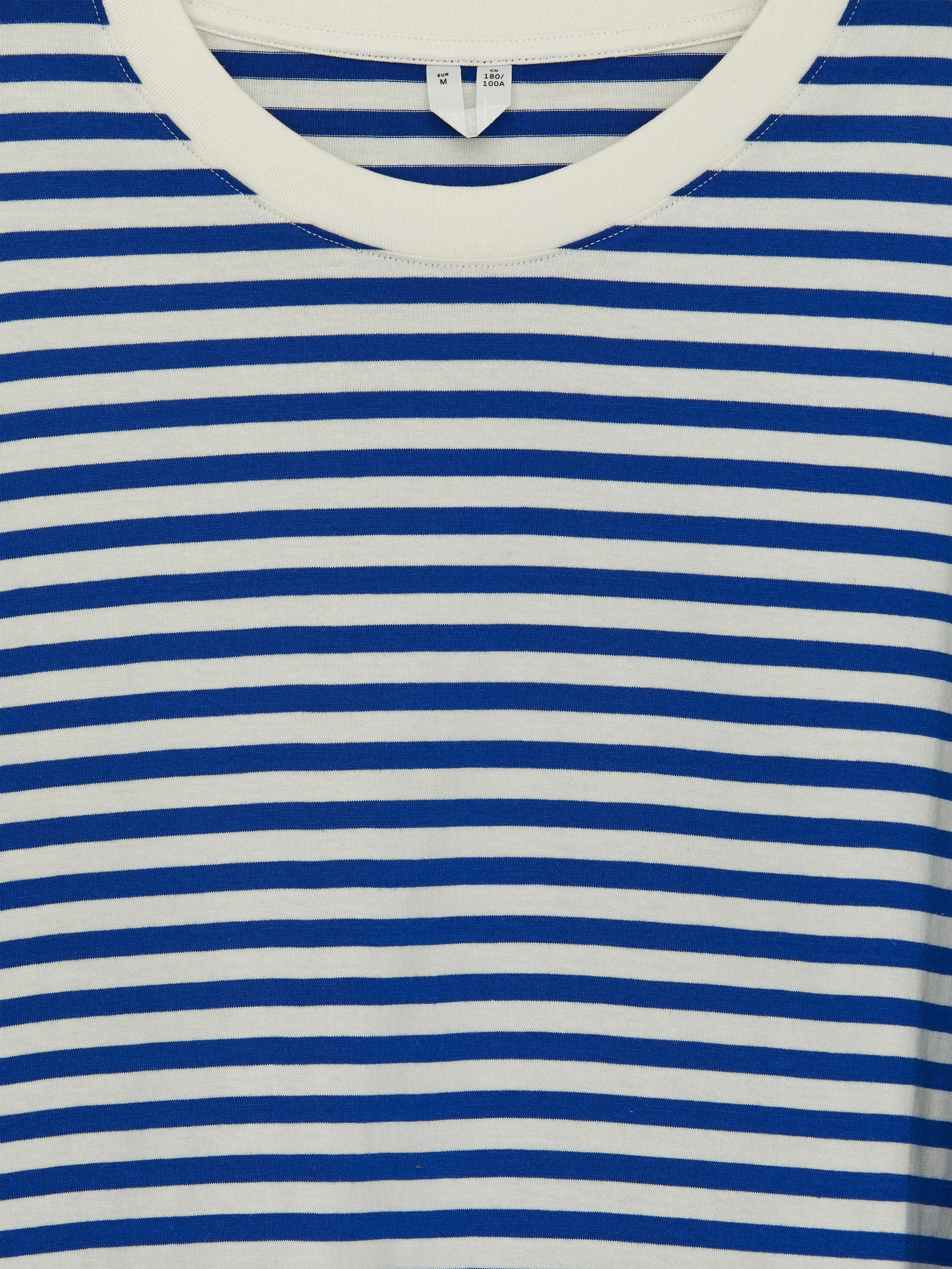 T-shirt à manches longues - Blanc/Bleu