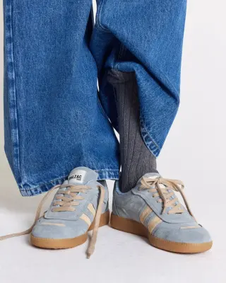Baskets Quinn bleu et beige — photo 1