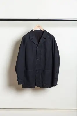 Comoli – Black Denim Work Jacket E03-01003 – BLACK — photo 2