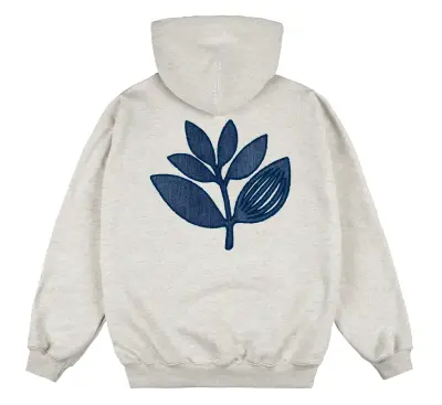 Sweatshirt Magenta Denim plant Hoodie – Ash — photo 1