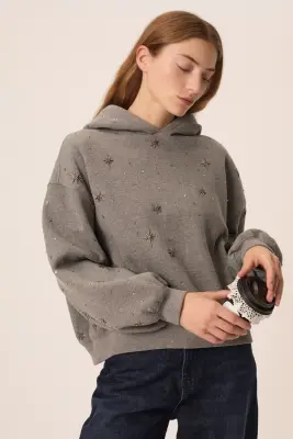 Sweat Shirt Jodie Gris Moyen — photo 4