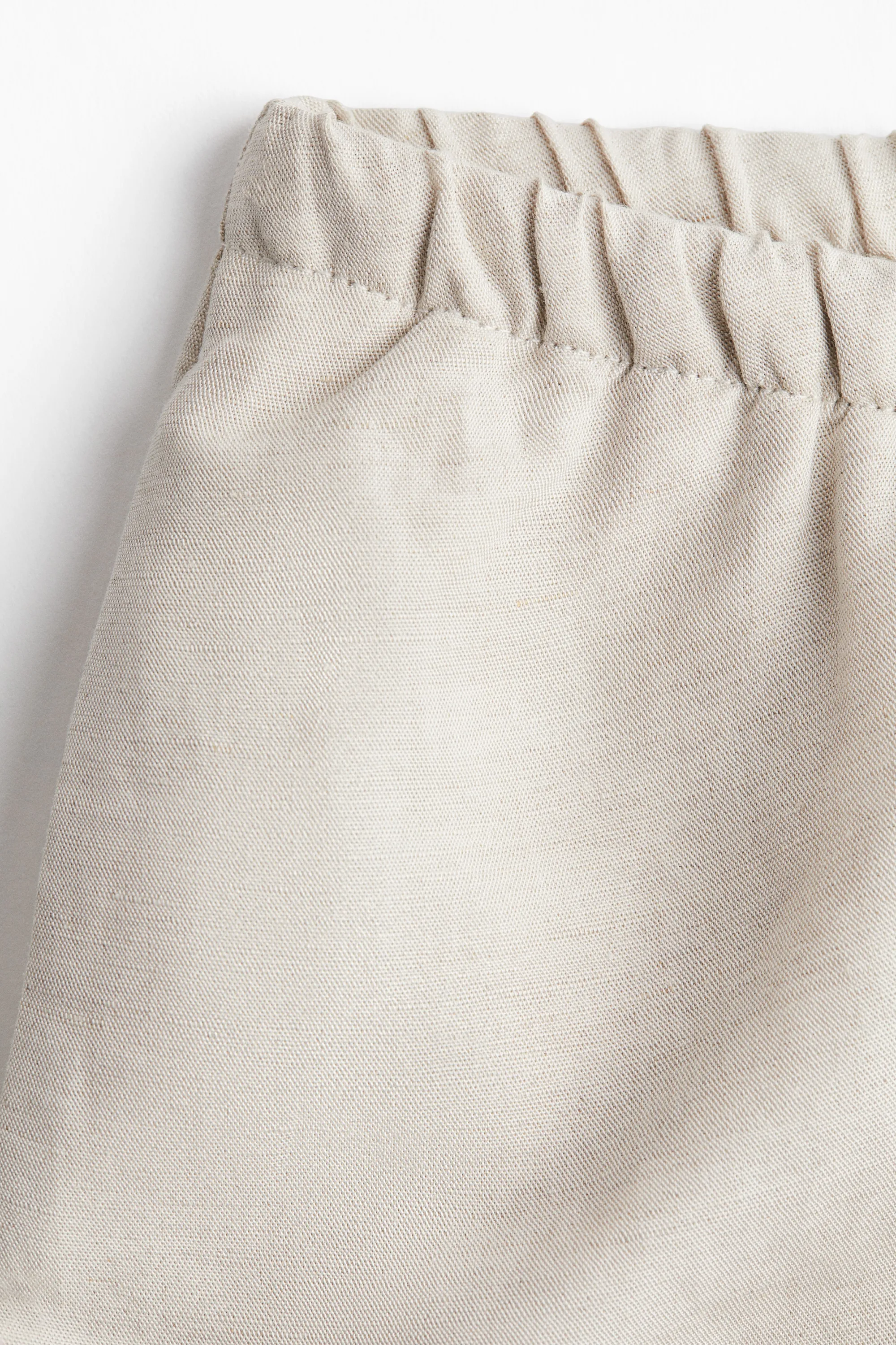 MAMA Short Before & After en lin mélangé - Beige clair