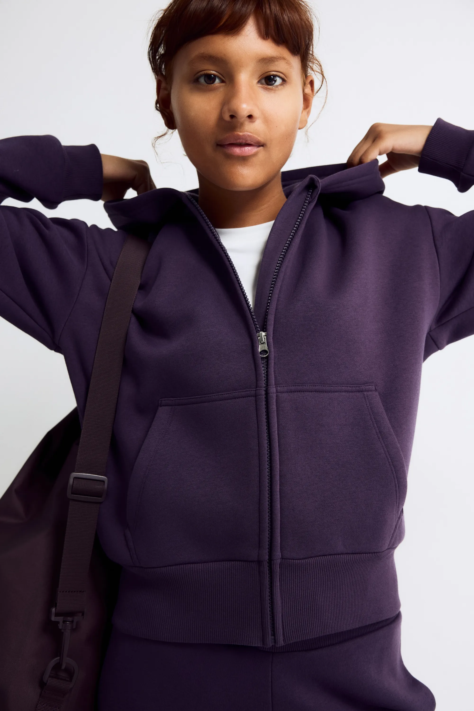 Hoodie de sport Regular Fit - Prune