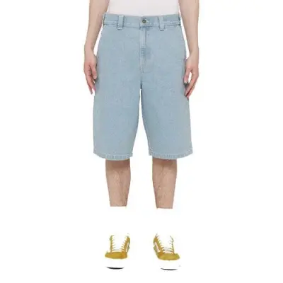 DICKIES BAGGY SHORT JEAN'S Bleu ciel — photo 1