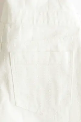 MAMA Salopette Before & After en denim - Blanc — photo 5