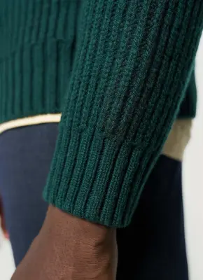 Le pull côtelé - Vert sapin — photo 3