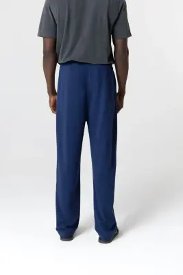Pantalon Bleu en Lyocel, Tencel / Coton Organique — photo 3