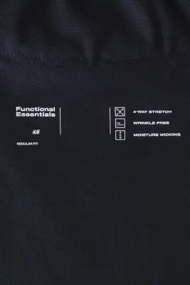 Pantalon Four-way Stretch Regular Fit - Bleu marine — photo 4