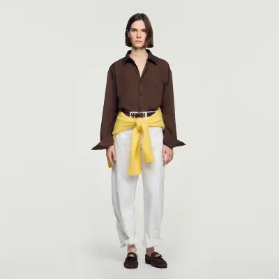Chemise oversize en coton