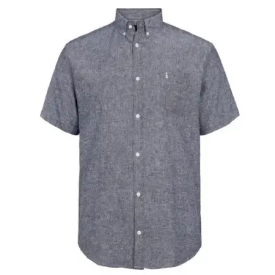 ALL SIZE GRANDE LONGUEUR CHEMISE LIN Bleu — photo 1