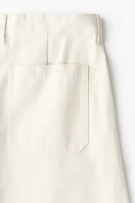 Chino Relaxed Fit à jambes barrel - Crème — photo 4