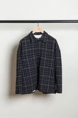 Evan Kinori – Field Shirt Two – Black/Grey — photo 2