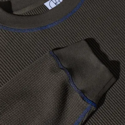 tee shirt Polar dylan LS – dirty black / blue — photo 3