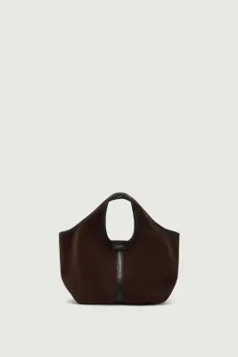SAC DOUCE MINI MARRON FONCÉ CROÛTE DE CUIR — photo 1