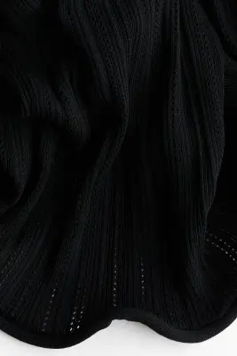 Top en maille côtelée - Noir — photo 4