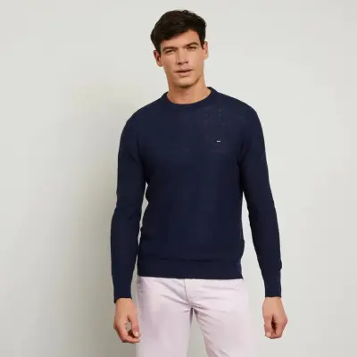 EDEN PARK PULL COTON Marine — photo 2