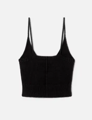 Nouveau ! RE/DONE Top Millie Cami Black — photo 3