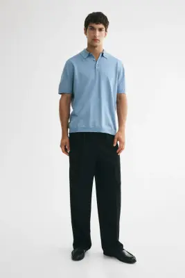 Polo Regular Fit - Bleu ancien clair — photo 2