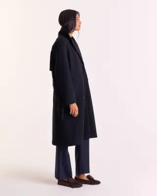Manteau Marcella bleu marine — photo 4