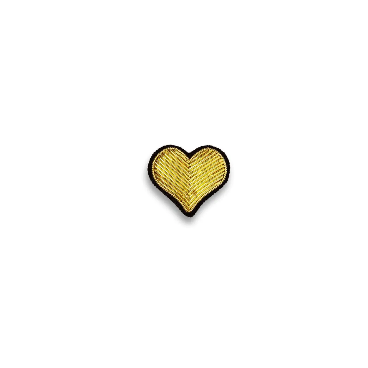 Broche coeur doré - Macon & Lesquoy
