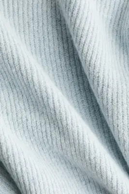 Pull oversize à encolure bateau - Bleu clair — photo 4