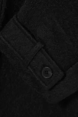 Manteau croisé mi-long - Noir — photo 5