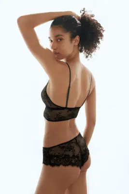 Culotte Hipster en dentelle - Noir — photo 2