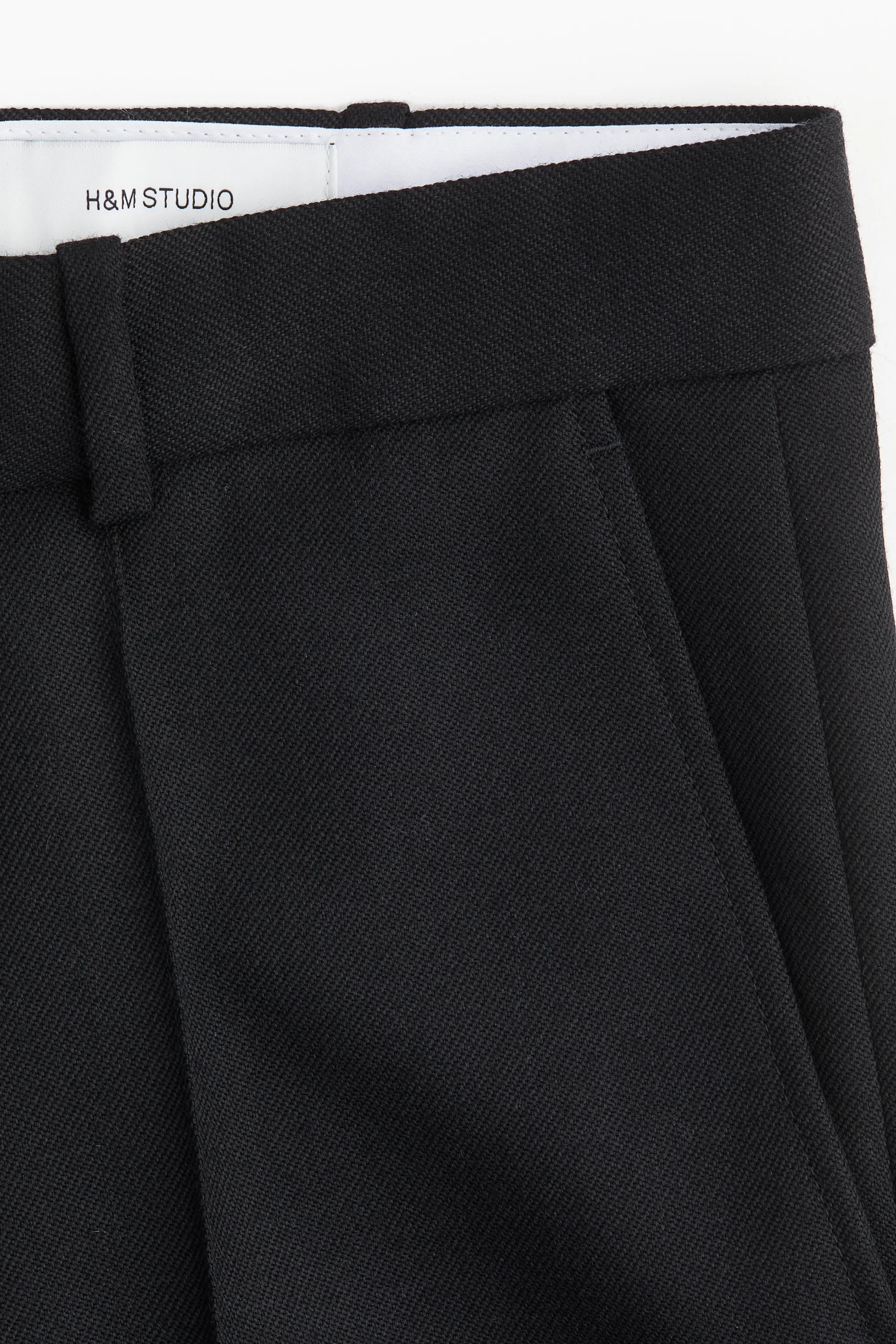 Pantalon de tailleur en laine - Noir