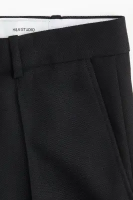 Pantalon de tailleur en laine - Noir — photo 1